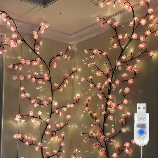 Cherry Blossom 96 LED USB Tree Branch Lamp – 8 Lighting Modes