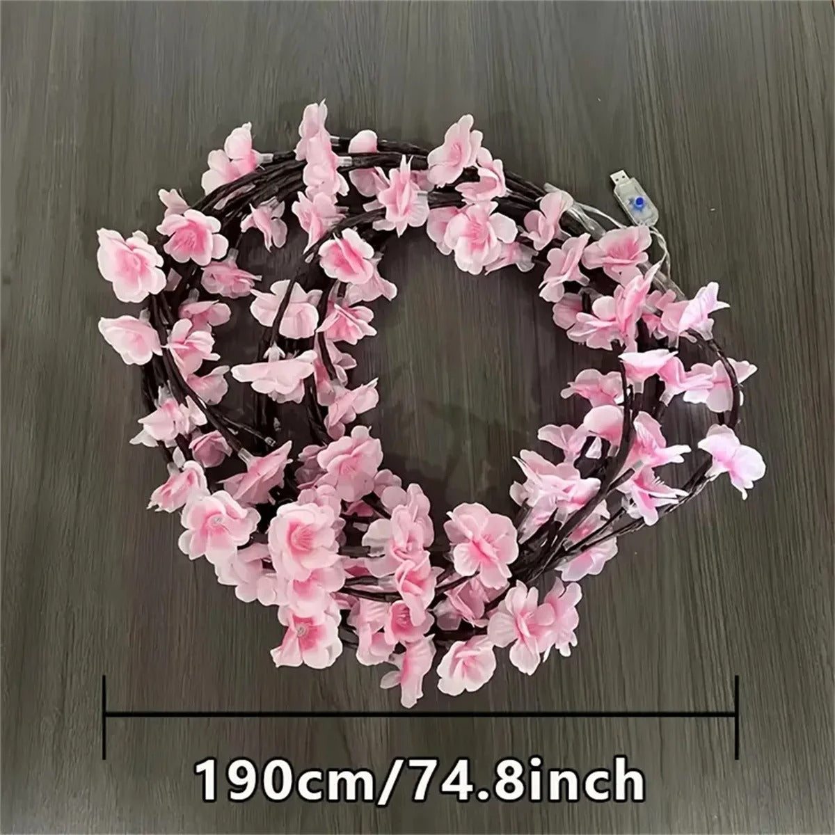 Cherry Blossom 96 LED USB Tree Branch Lamp – 8 Lighting Modes
